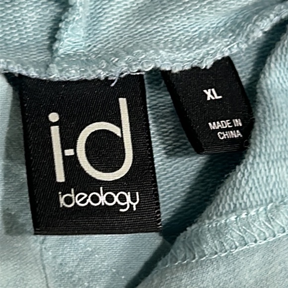 NWT Ideology Never Quit Colorblock Blue and Gray Hoodie Size Juniors XL - Picture 5 of 7